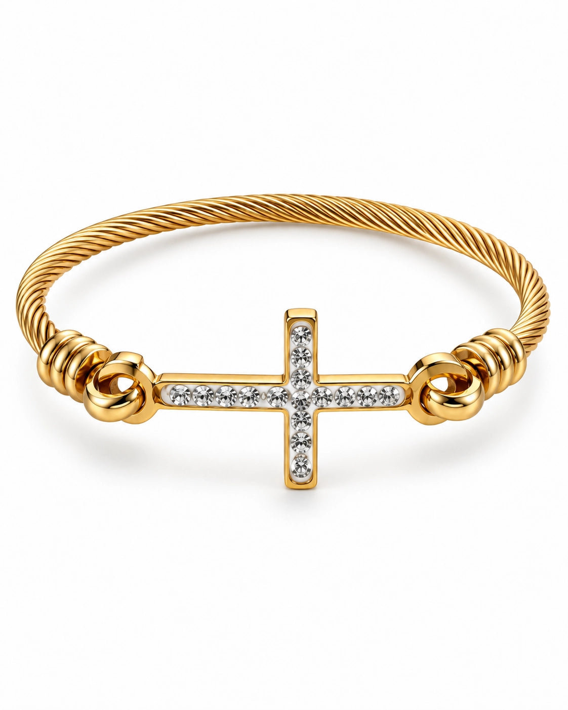 Pulsera Cruz Dorada
