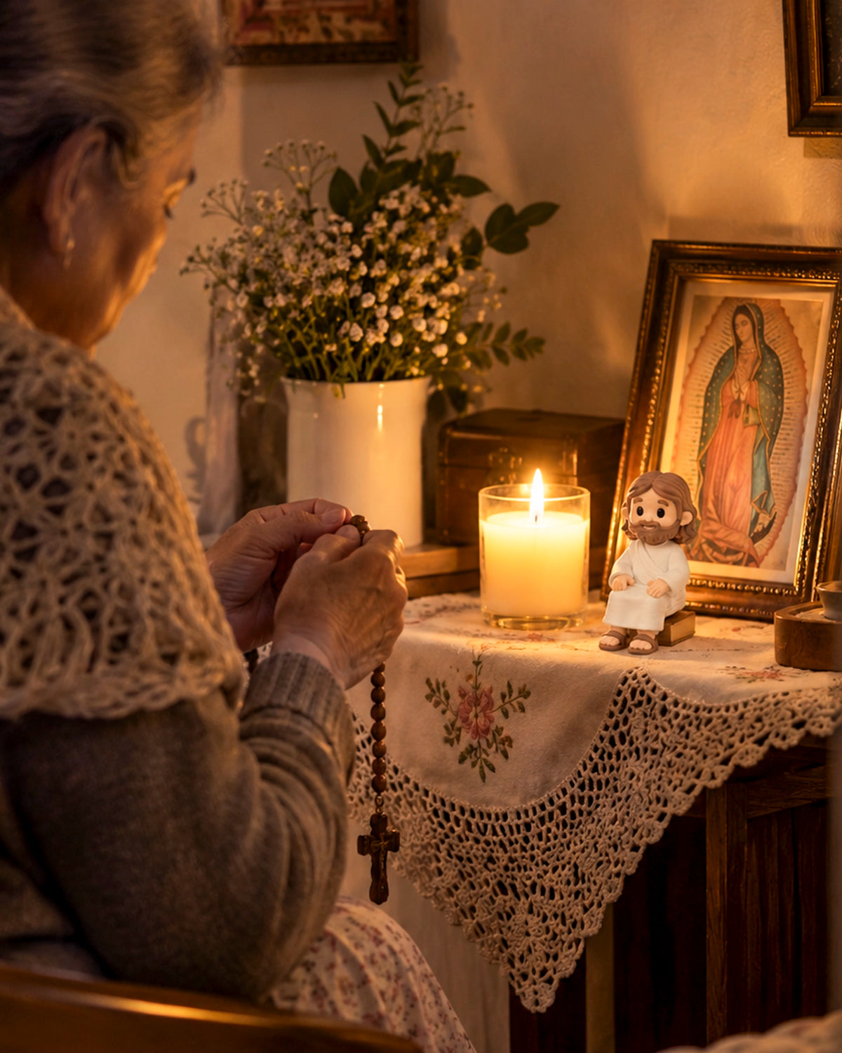 Figura de Jesús - Sentado