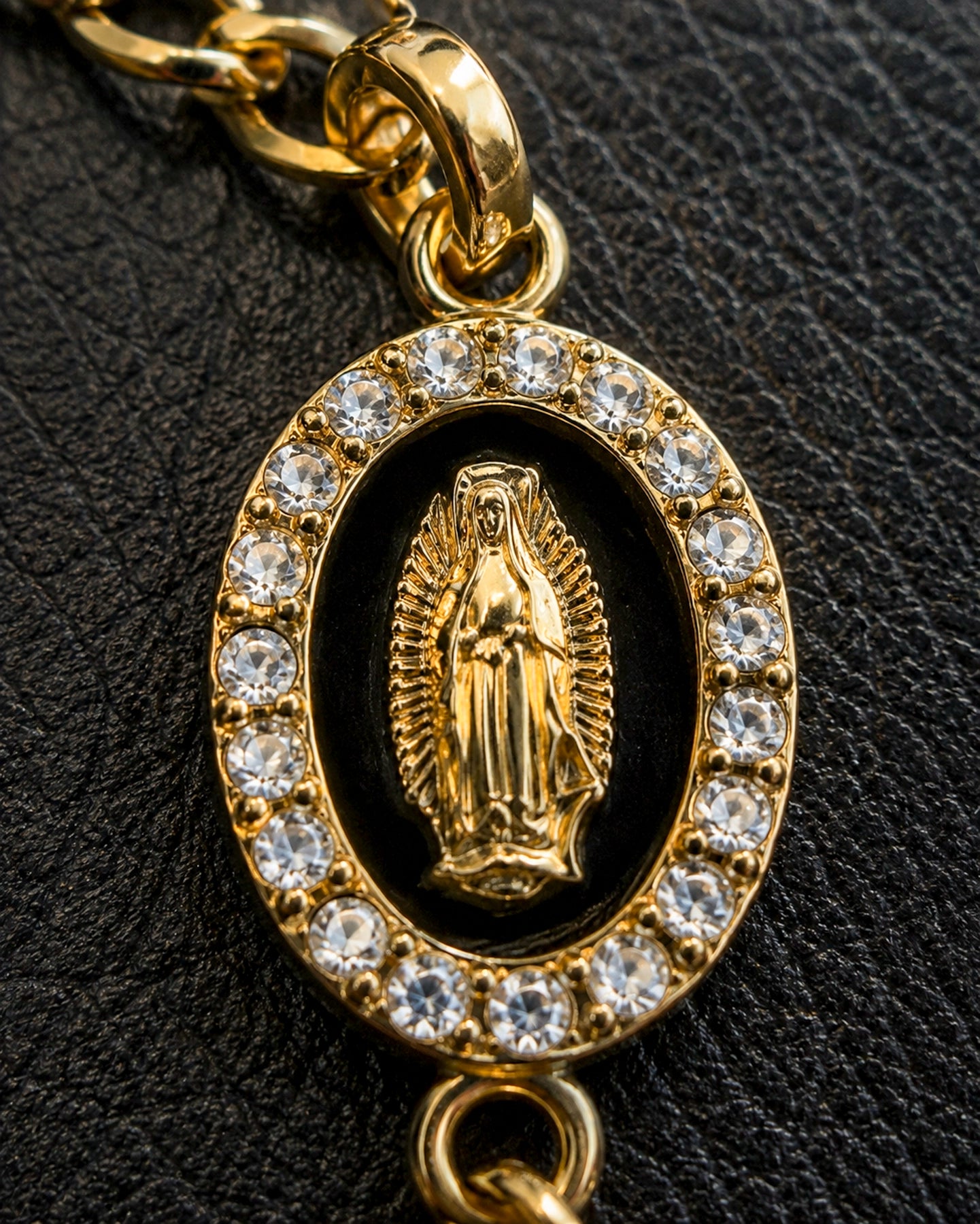 Colgante para Auto Virgen y Cruz